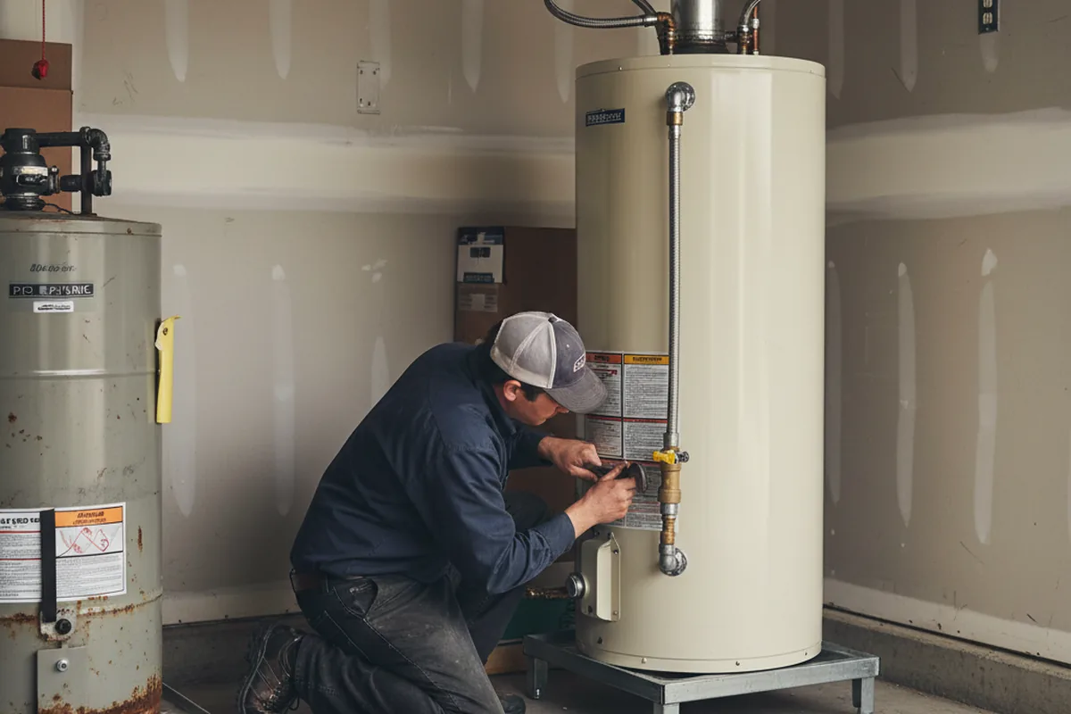 Water heater and shutoff valve replacement in Murrieta